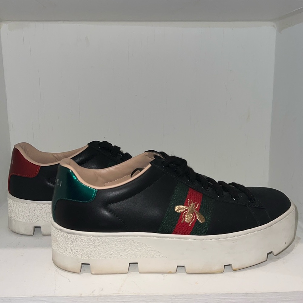 GUCCI Ace Platform Sneaker size 34.5 (runs like a size 5)